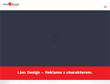 Tablet Screenshot of liondesign.pl